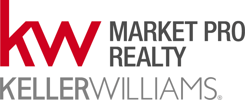 A green background with the words " kw mark realty " written in grey.